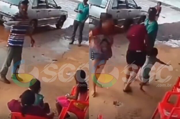 FEMINICÍDIO - "Ele vai me matar", mulher tenta pedir ajuda em bar enquanto é esfaqueada pelo próprio marido; VÍDEO