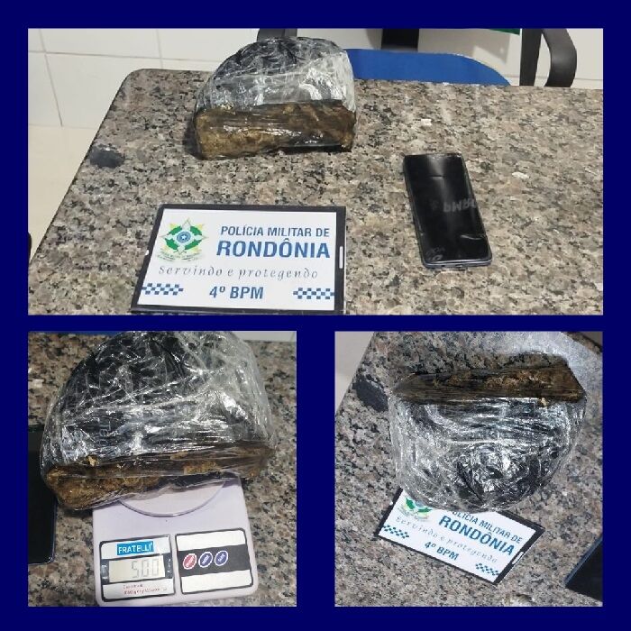 NO ALFHA PARK DE CACOAL - Suspeito de tráfico de drogas é preso em flagrante pela Polícia Militar em Cacoal

