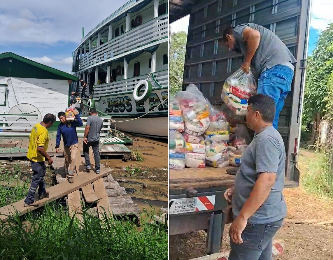 Prefeitura não paga e dono do barco Deus é Amor retira cestas destinadas ao baixo Madeira