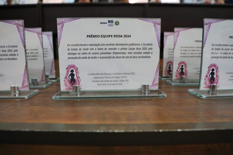 Prêmio Equipe Rosa é entregue pelo governo de RO aos municípios de Porto Velho, Nova Brasilândia e Pimenta Bueno