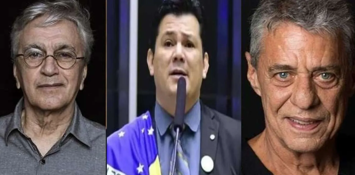 PERDOADOS QUE NÃO PERDOAM - Chico e Caetano estranhamente desistem de ação contra deputado
