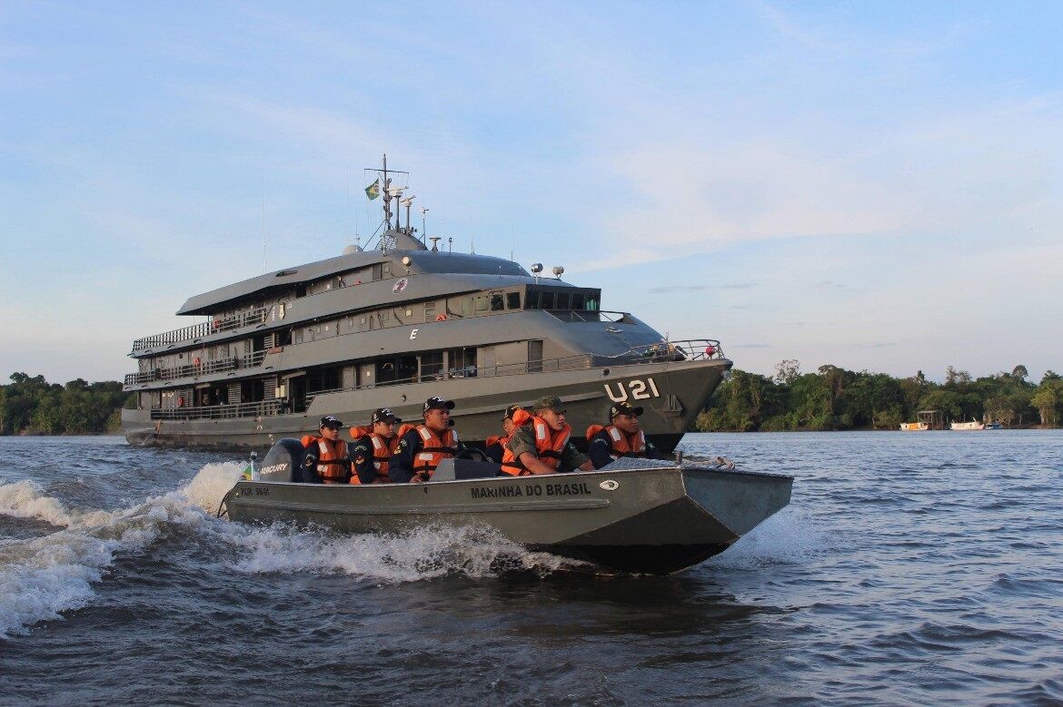 NAVIO HOSPITAL - Navio da Marinha sai de Manaus para garantir assistência hospitalar a comunidades ribeirinhas do Rio Madeira

