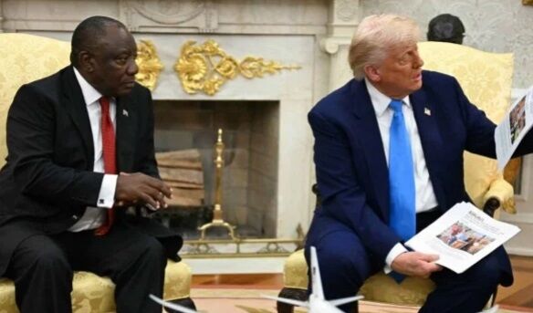 CURTO E RETO - Trump encurrala presidente da África do Sul com acusações de "genocídio branco"