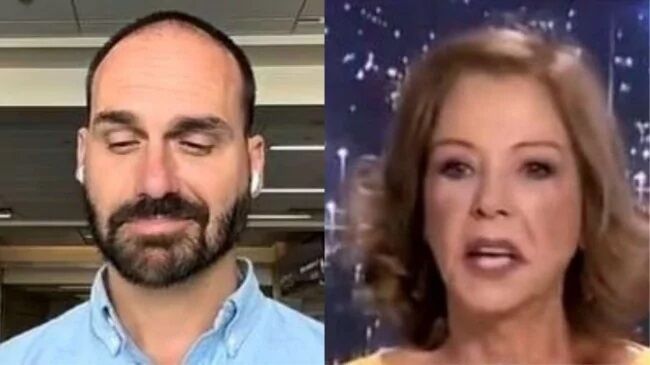 BATEU DESESPERO - Eduardo Bolsonaro rebate crítica de jornalista da Globo e faz previsão política

