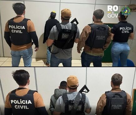 COMBATE AO CRIME ORGANIZADO - PC de RO prende dois foragidos por tráfico de drogas em Urupá 