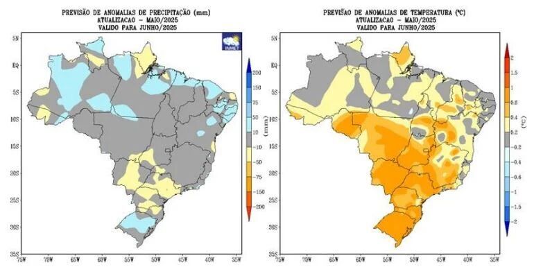 CHUVAS EM RO - Chuva de 180 mm e temperaturas acima da média: confira a previsão para junho

