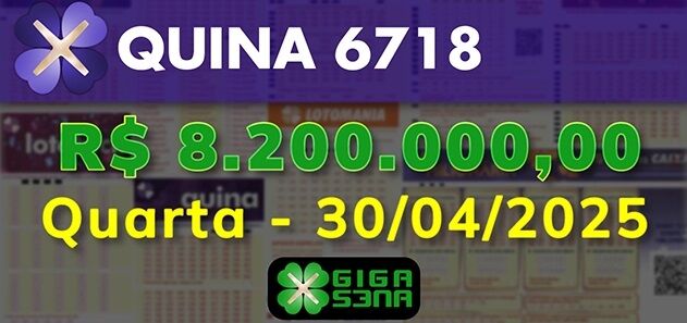 ALGUÉM SE DEU BEM - Aposta única em Santos (SP) fatura mais de R$ 8,2 milhões na Quina; veja os números sorteados