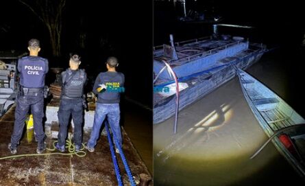 POLÍCIA FLAGRA 'PIRATAS DO MADEIRA' - Operação frustra furto de combustível e tráfico de motos no Rio Madeira, em Porto Velho 
