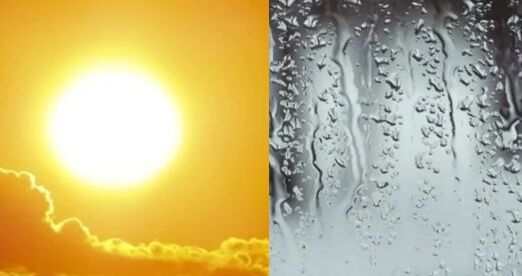 SOL, MAS PODE CHOVER EM RO - Noutras regiões do país tempo seco com baixa umidade
