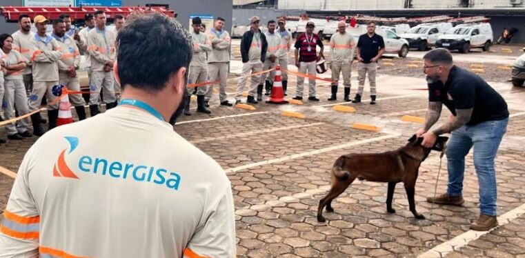 Colaboradores da Energisa participam de treinamento de prevenção ao ataque de cães
