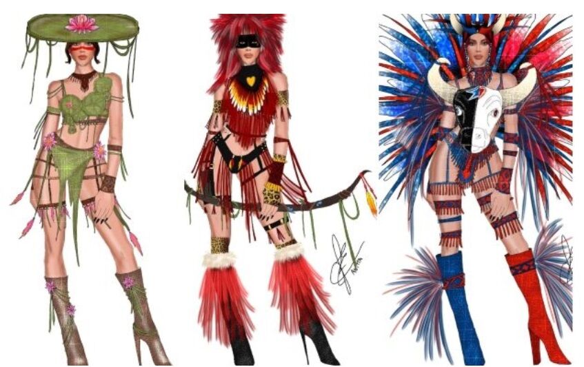 Artista cria figurinos inspirados em lendas para ensaios da Anitta 2026; veja os da Amazônia