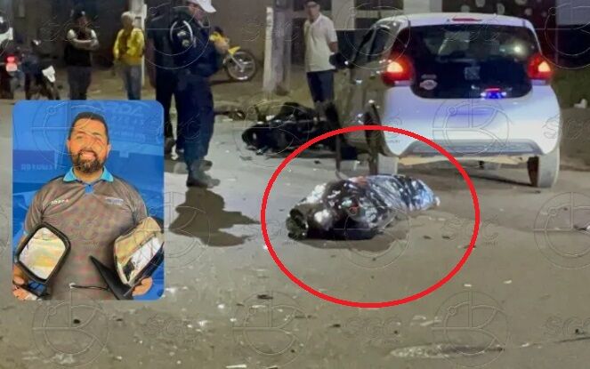 TRAGÉDIA - Motociclista é arremessado por caminhonete e morto ao ser atropelado