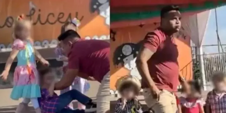 SATANÁS NÃO DÁ TRÉGUA - Homem agride criança de 4 anos em festa junina escolar

