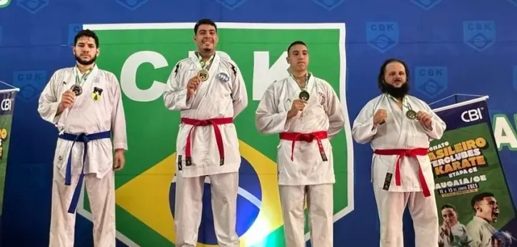 PRÓ-ATLETA - Rondônia conquista cinco medalhas no Campeonato Brasileiro de Karatê com suporte do governo do estado