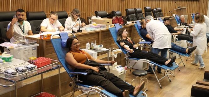 MPRO promove coleta de sangue em parceria com FHEMERON para incentivar doações e salvar vidas