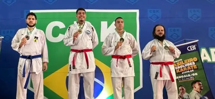 PRÓ-ATLETA - Rondônia conquista cinco medalhas no Campeonato Brasileiro de Karatê com suporte do governo do estado