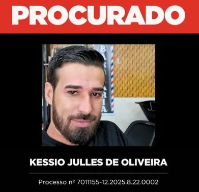 CAÇADO - Polícia Civil de Rondônia procura foragido Késsio Julles de Oliveira Santos, de Ariquemes