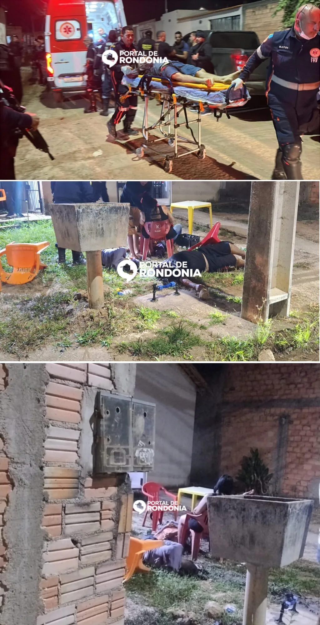 VIOLÊNCIA URBANA - Um homem morre e outras três pessoas são atingidas em ataque a tiros no Cristal da Calama
