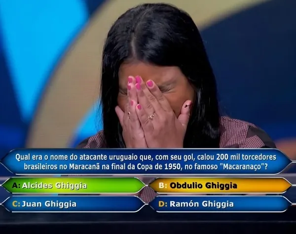 ERROU PERGUNTA - Mulher perde R$ 1 milhão de reais no program do Luciano Huck