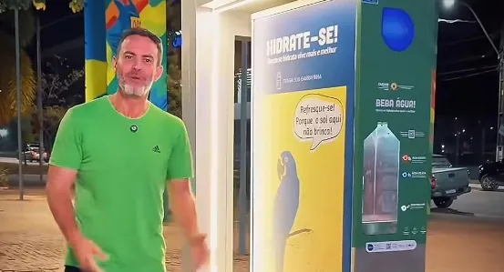 QUALIDADE DE VIDA - Prefeitura instala bebedouro gratuito para frequentadores do Espaço Alternativo