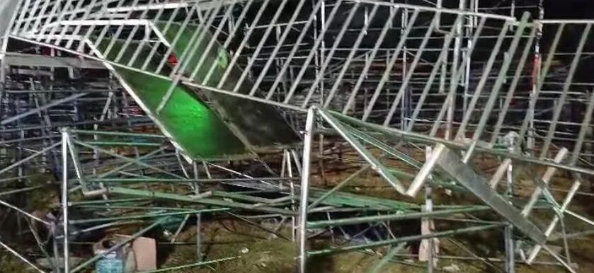 TRAGÉDIA NA ESTÂNCIA TURÍSTICA - Arquibancada de rodeio desaba antes de show sertanejo e deixa 60 feridos

