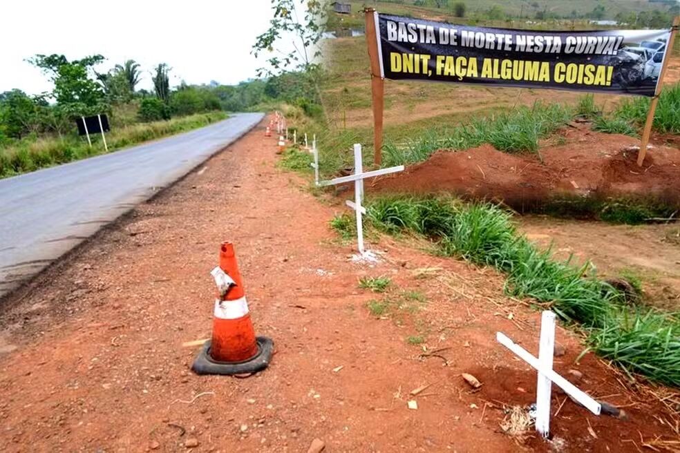 RODOVIA DA MORTE - Trecho da BR-364 conhecido como "Curva da Morte" volta a ser palco de tragédia em Rondônia