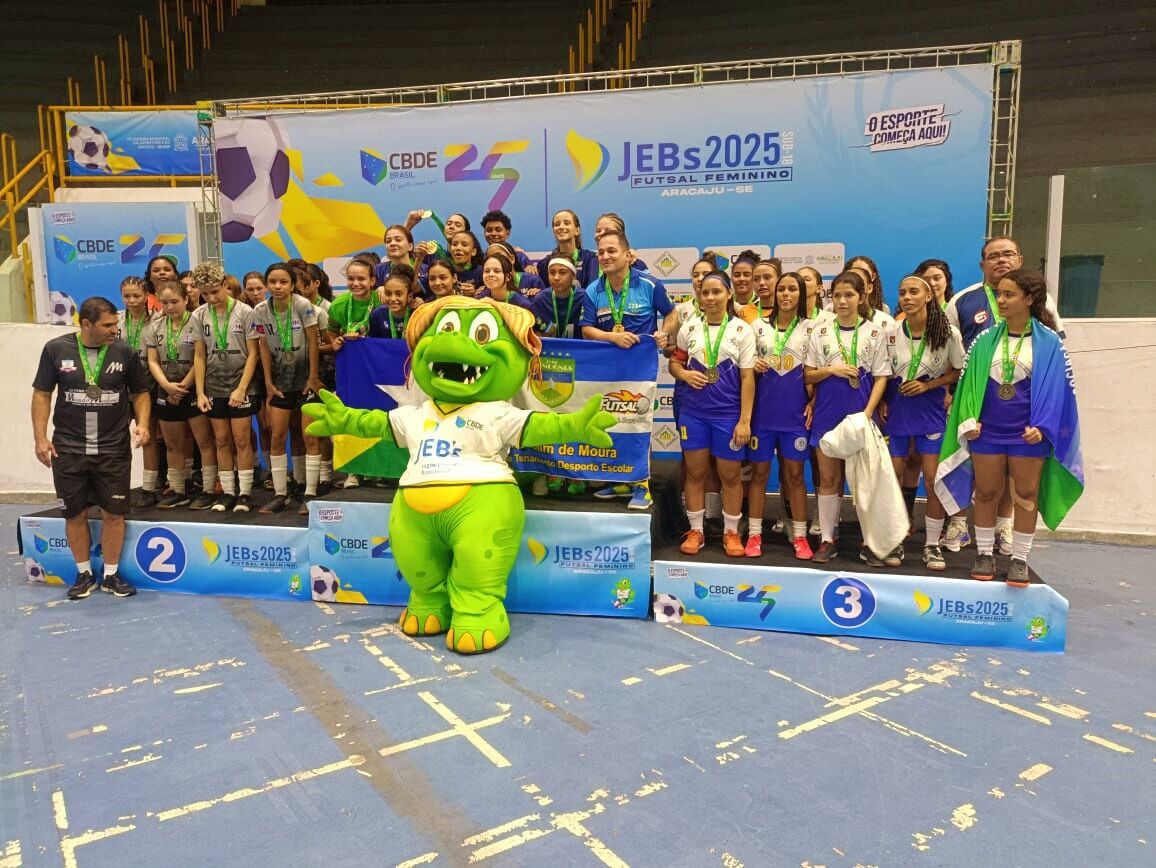 ESPORTE ESCOLAR - Rondônia conquista título no futsal feminino escolar sub-18 com equipe do Centro de Treinamento de Rolim de Moura


