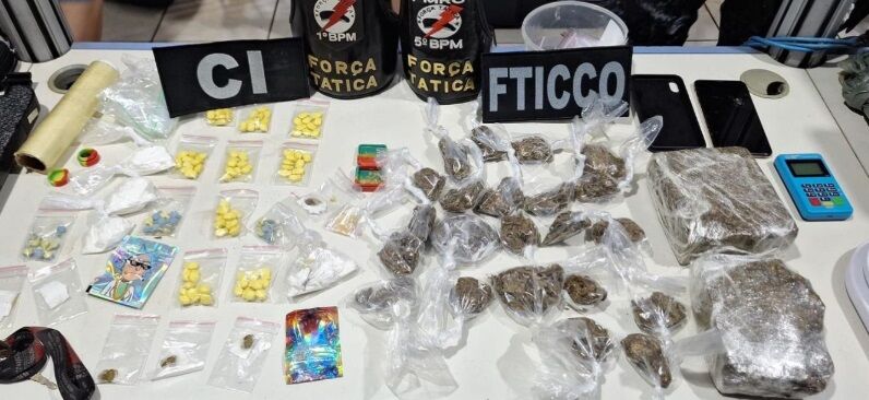 OPERAÇÃO 'FORÇA TOTAL' - Polícia Militar desmonta ponto de preparo e distribuição de drogas na Capital

