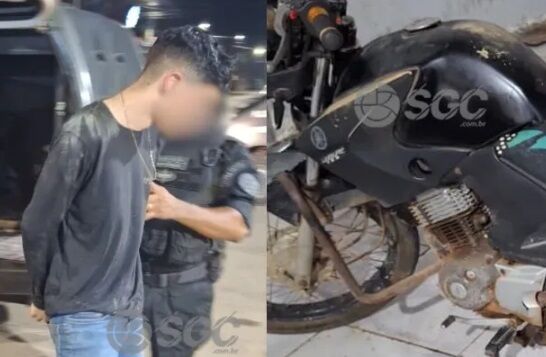 PRESOS - Dois jovens são presos após serem flagrados com motocicleta roubada
