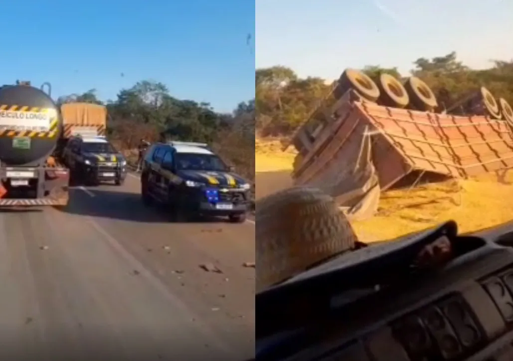 TRAGÉDIA NA SERRA DO RIO ÁVILA - Acidente com três caminhões deixa motorista morto na BR-364; VEJA VÍDEO
