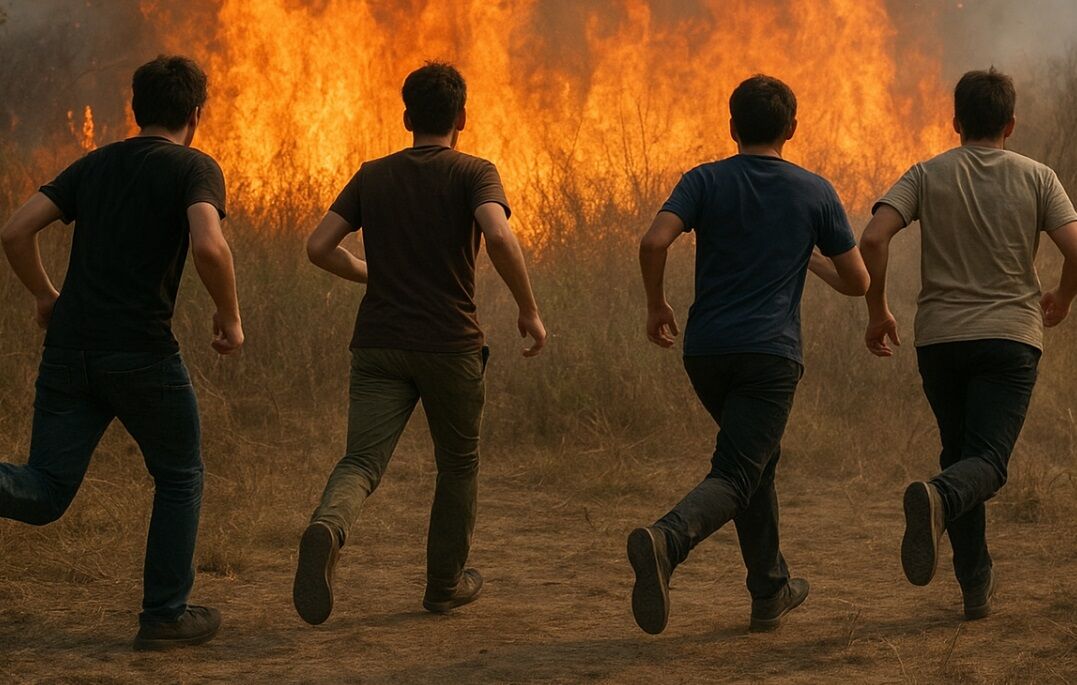 Jovens são detidos por incendiar vegetação próxima ao novo shopping em Vilhena (RO)