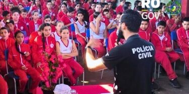POLÍCIA CIVIL PROMOVE PALESTRA DE CONSCIENTIZAÇÃO NO COLÉGIO MILITAR DOM PEDRO II EM VILHENA
