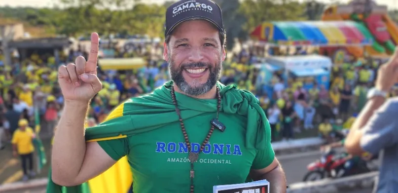 PATRIOTA NÃO FOGE À LUTA - Delegado Camargo participa da manifestação “Reaja Brasil” em Porto Velho

