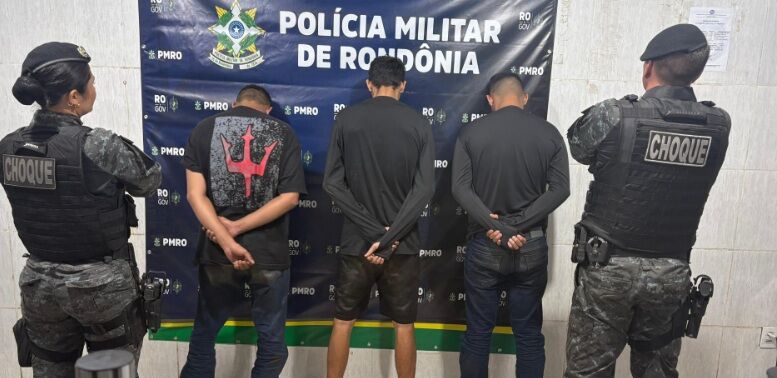 DUELO DE FACÇÕES - Polícia Militar prende trio suspeito de ataque no bairro Cai N´Água

