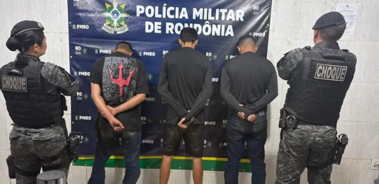 DUELO DE FACÇÕES - Polícia Militar prende trio suspeito de ataque no bairro Cai N´Água

