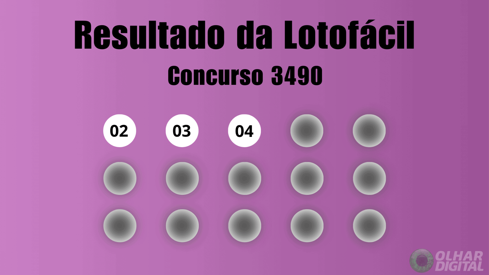 LOTOFÁCIL - Veja números e ganhadores do concurso 3490 (quinta, 18/09)
