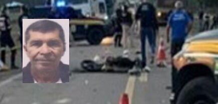 RODOVIA DA MORTE - Motociclista de 71 anos morre em batida frontal com carreta na BR-364
