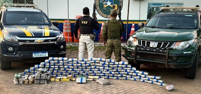 FUGA DESESPERADA - PRF apreende mais de 125 kg de drogas em operação integrada em Porto Velho 

