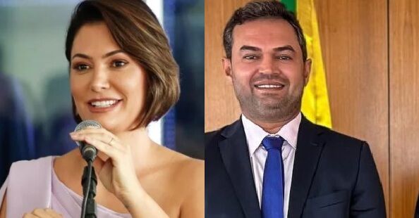 RECEBIDA POR MULTIDÃO - Em Ji-Paraná, Michelle Bolsonaro confirma Bruno Scheid como pré-candidato ao Senado pelo PL
