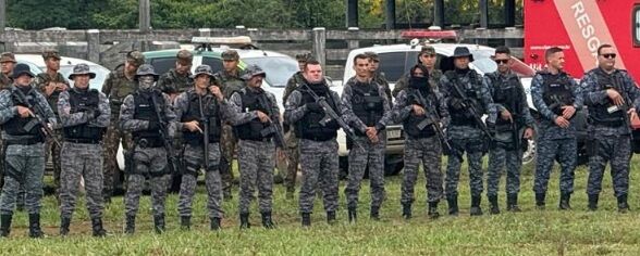 ARIQUEMES – PMRO GARANTE SEGURANÇA EM OPERAÇÃO CONJUNTA DE REINTEGRAÇÃO DA FLONA BOM FUTURO

