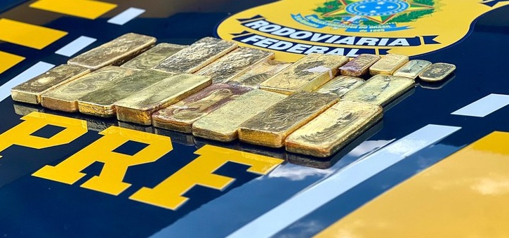 PRF apreende 11 kg de ouro ilegal na BR-174 em Roraima

