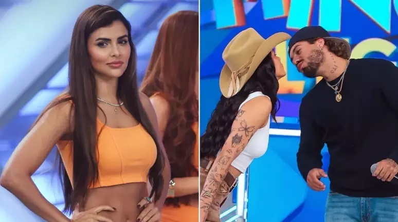 Ex-noiva de Zé Felipe presencia beijo público dele com Ana Castela; saiba quem é ela