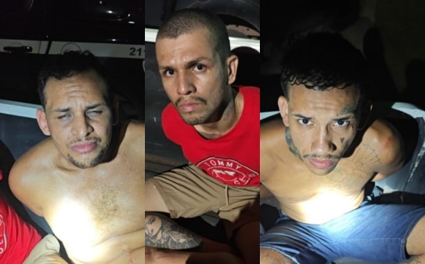 Trio beneficiado com saída temporária é preso após série de assaltos