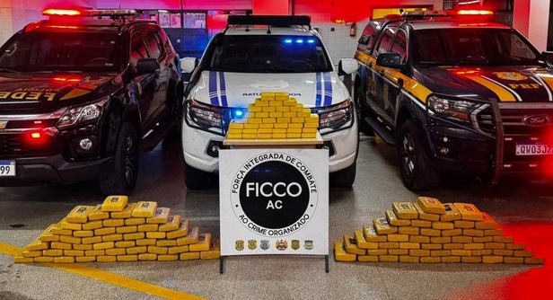 FICCO/AC em ação conjunta apreende mais de 150 kg de drogas na divisa dos Estados do Acre e Rondônia