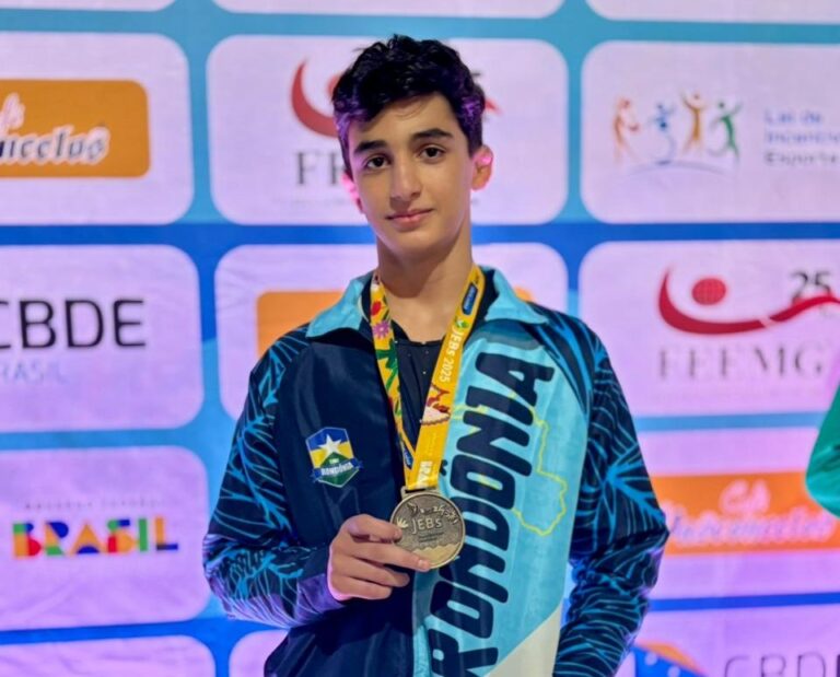 Estudante-atleta conquista medalha de bronze para Rondônia nos Jogos Escolares Brasileiros
