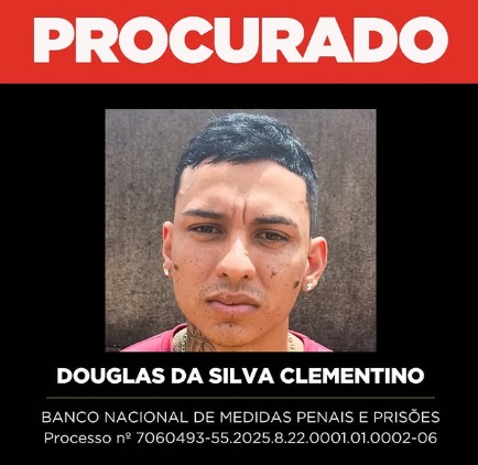 PROCURADO - Polícia Civil de Rondônia busca foragido Douglas da Silva Clementino e pede ajuda da população
