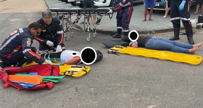 Motorista atropela motoneta, não dá socorro e foge na contramão em Ji-Paraná