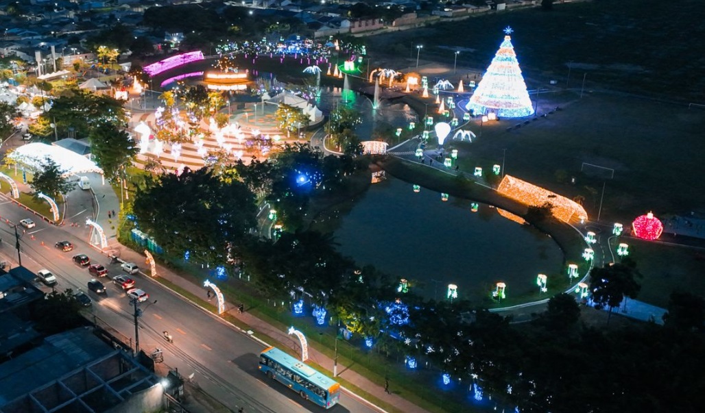 Natal no Parque da Cidade promete encantar Porto Velho com a maior árvore da história