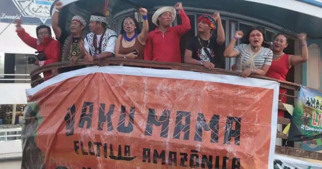 YAKU MAMA - Após 3 mil kms navegando, líderes indígenas chegam para a COP30 em Belém
