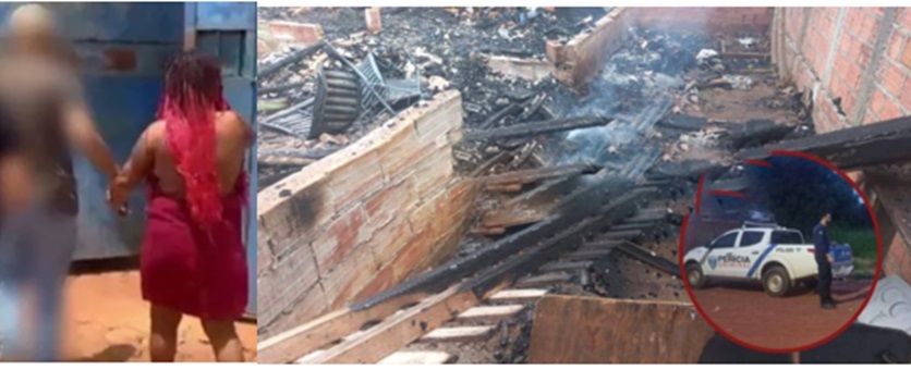Mãe é presa após contradição em depoimento sobre incêndio que matou dois filhos em RO